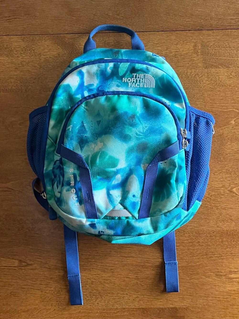 The North Face tie-dye Sprout toddler backpack